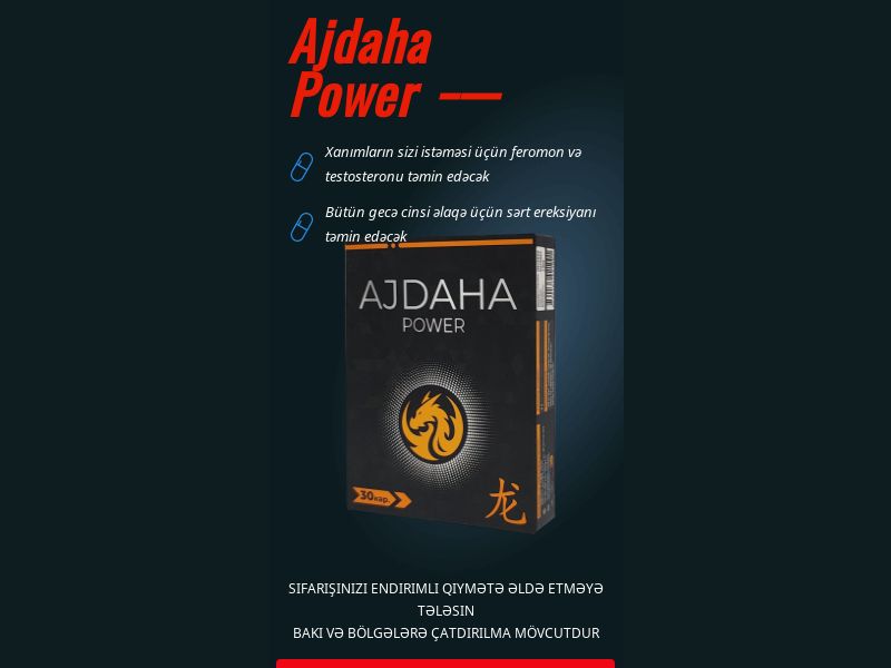 Ajdaha Power 49 AZN - Potency Treatment