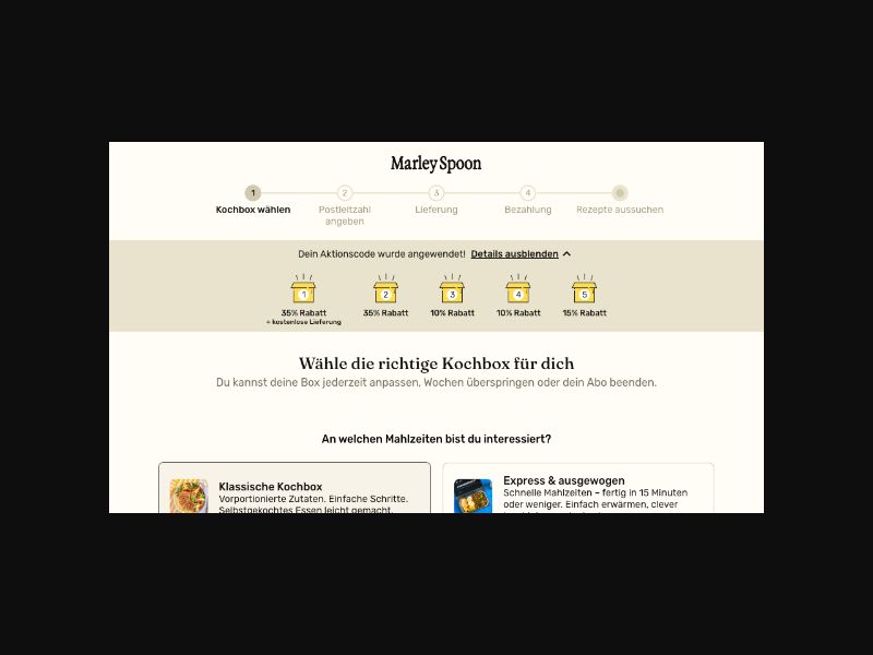 Martha and Marley Spoon - Meal Delivery - CPS (DE)