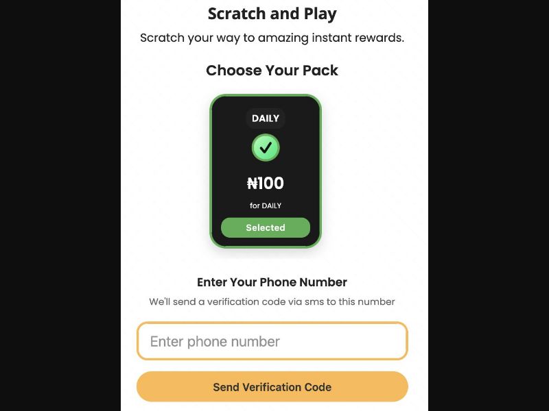 38852 - NG - [MOB] - Scratch and Play (Mfilter) - MTN - 2 Click