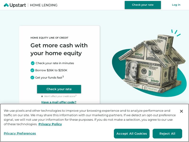 Upstart - HELOC Lead Gen | Int'l 