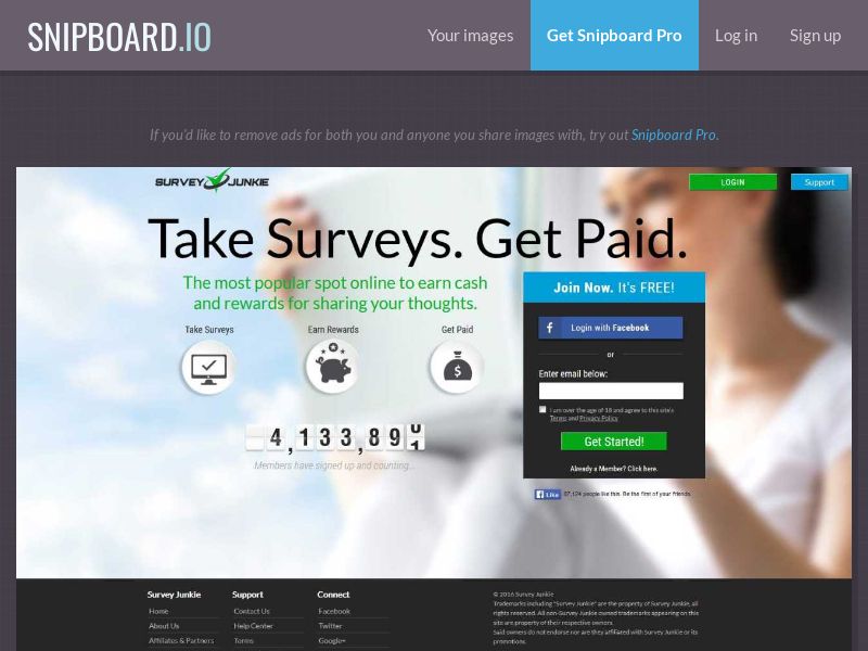 Surveys - SurveyJunkie US CA AU - SOI (daily 100 cap)