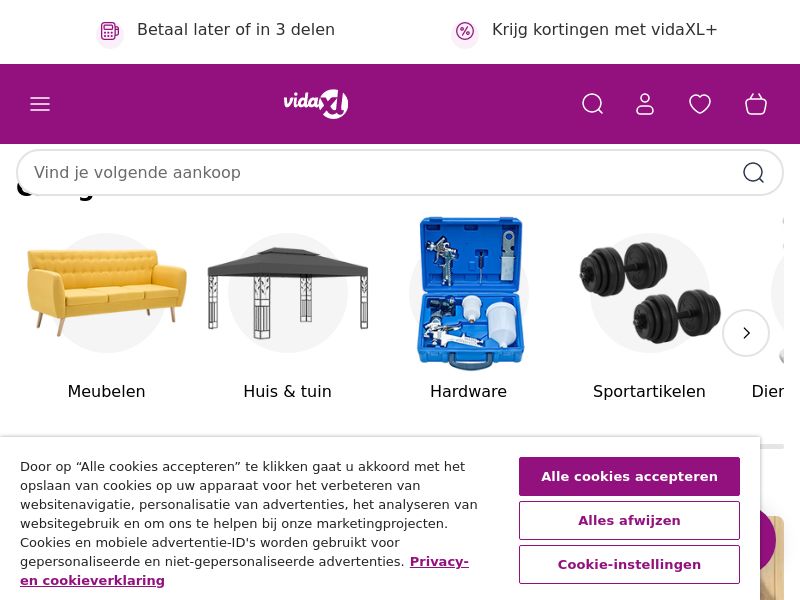 Vidaxl.nl Ecommerce CPS - Netherlands