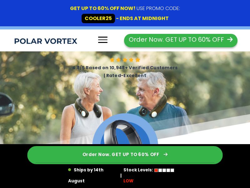 Polar Vortex Wearable Air Conditioner SS - US