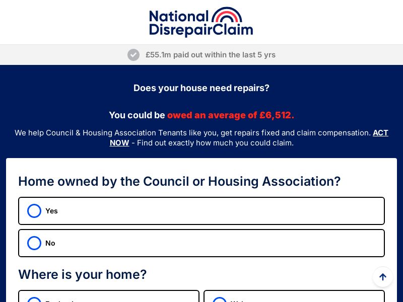 National Disrepair Claim - HDR Housing [UK]