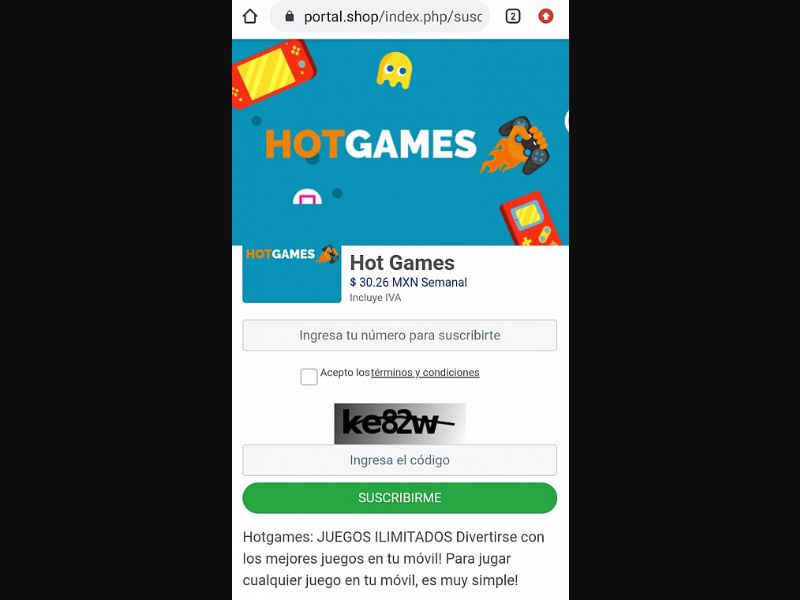 [MOB] Hot Games /MX [Telcel] - 1 Click