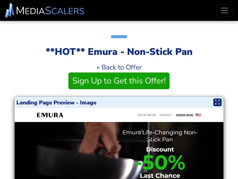 Emura - Non-Stick Pan {+Advertorial, DTC, Multi-Lang} (Event Tracking) [US, CA]