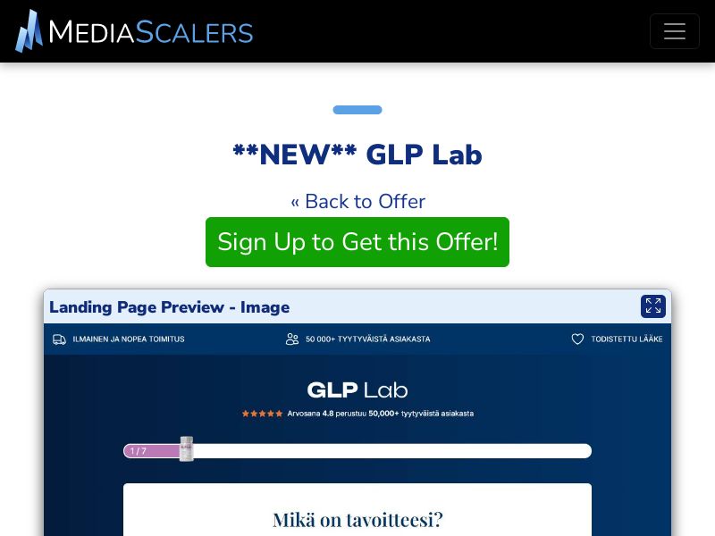 GLP Lab (Event Tracking) [FI]