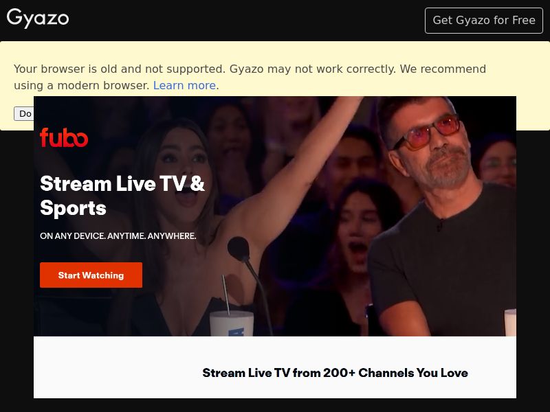 Fubo TV - Free Trial - US
