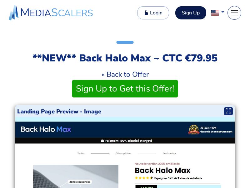 Back Halo Max ~ CTC €79.95 {+DTC} (Event Tracking) [FR]