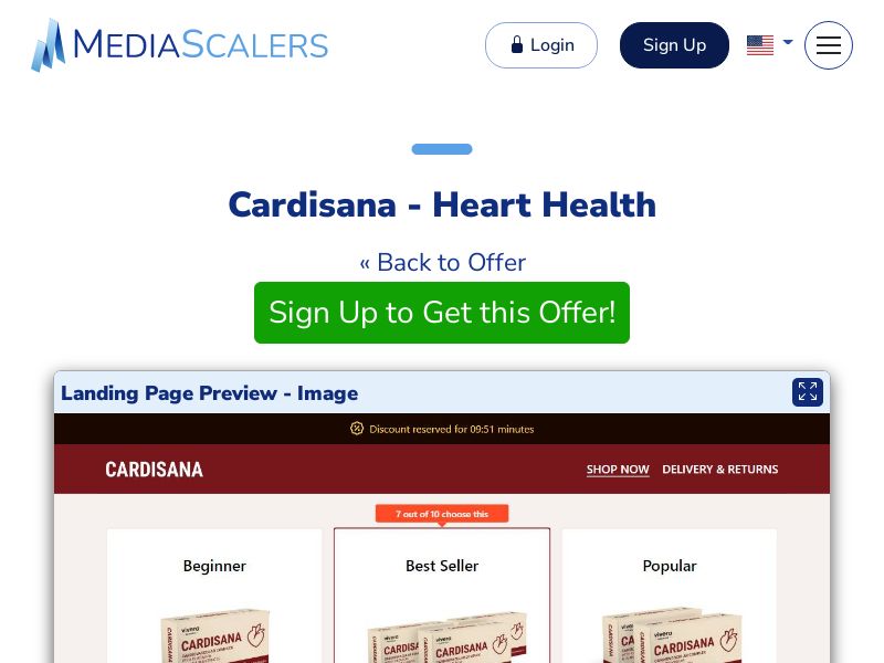 Cardisana - Heart Health {+DTC} (Event Tracking) [IE]