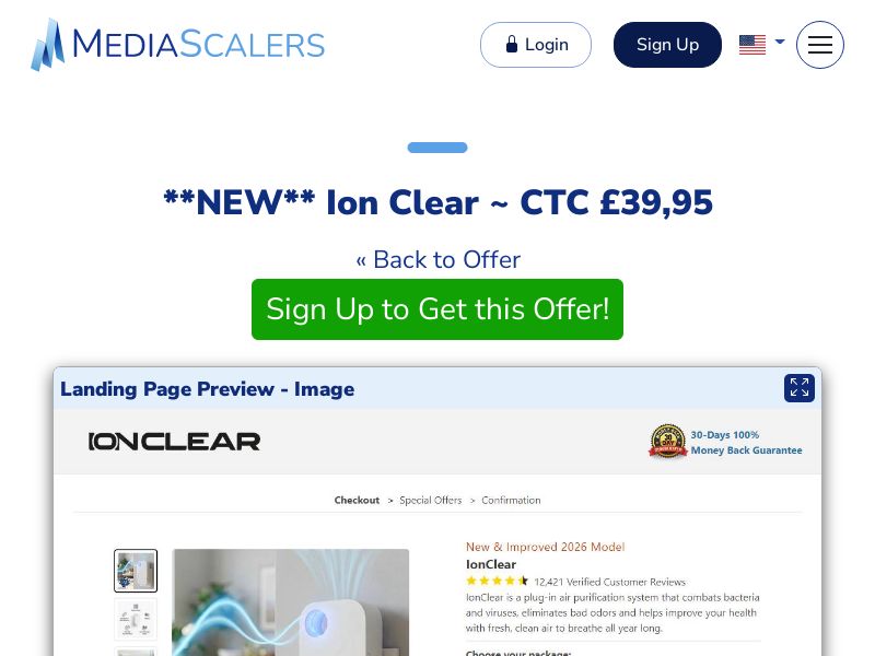 Ion Clear ~ CTC £39,95 {+DTC, Advertorial} [UK]