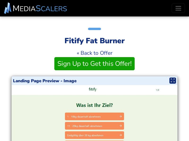 Fitify Fat Burner {+DTC, Quiz} [DE, AT, CH]