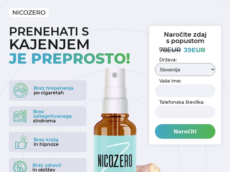 NicoZero SI - treatment for smoking