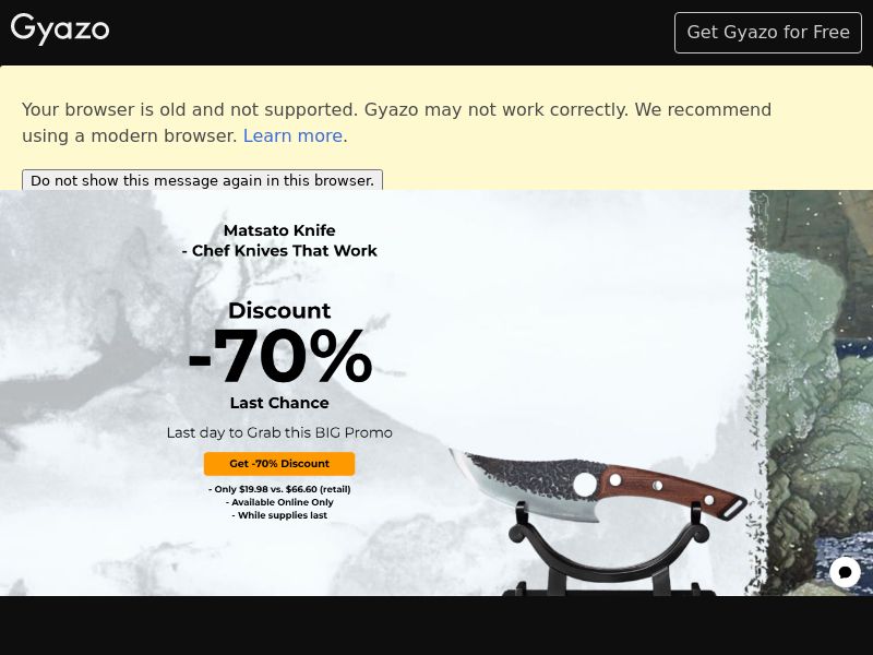 Matsato - A Chef Knife - Global | NL