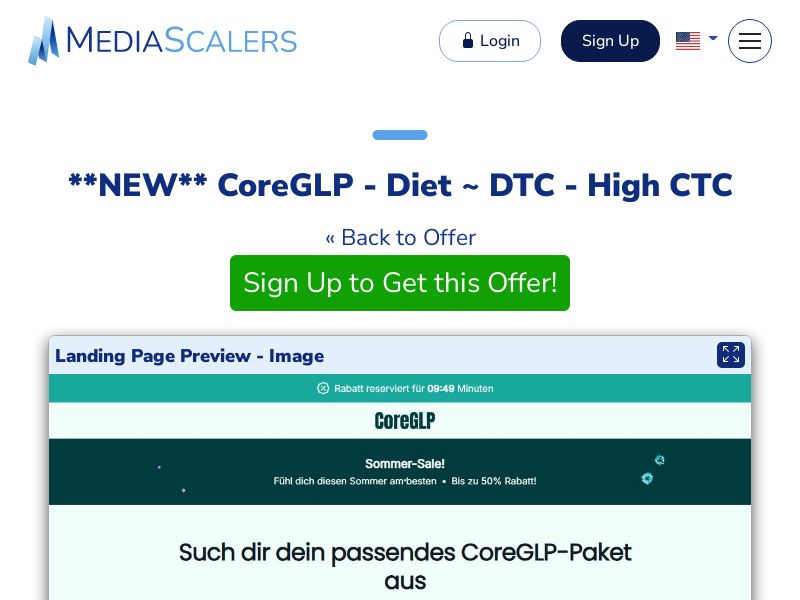 CoreGLP - Diet ~ DTC - High CTC [DE, AT, CH]