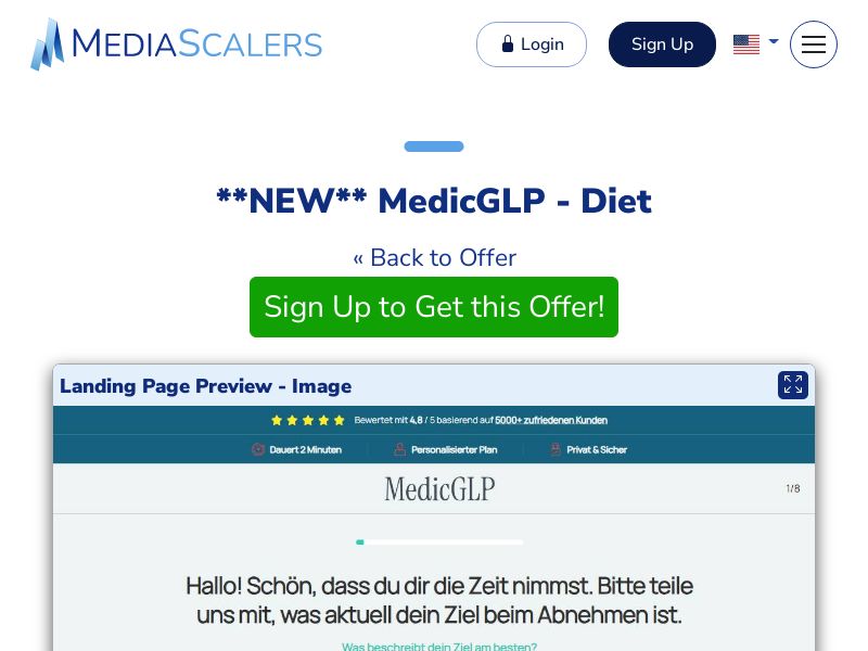 MedicGLP - Diet {+Quiz, DTC} [DE, AT, CH]