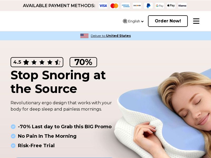 Melara Max Pillow [INTL] (Social,Banner,Native,Push,SEO,Search,Brand Bidding) - CPA