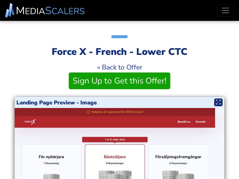 Force X - French - Lower CTC {+DTC} (Event Tracking) [FR]