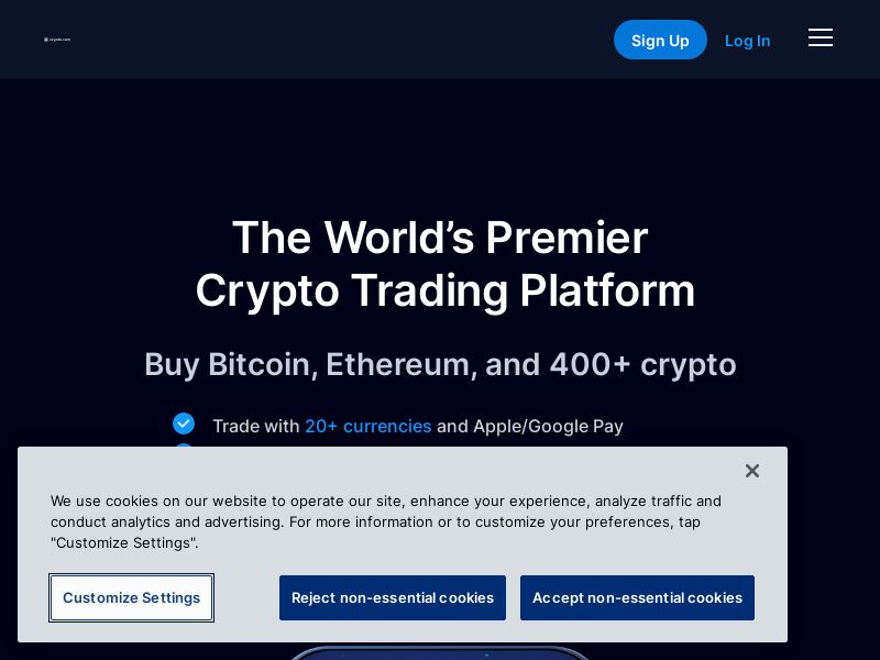 [INCENT OK] Crypto.com - Securely Buy, Sell & Trade Bitcoin, Ethereum & More - INT'L