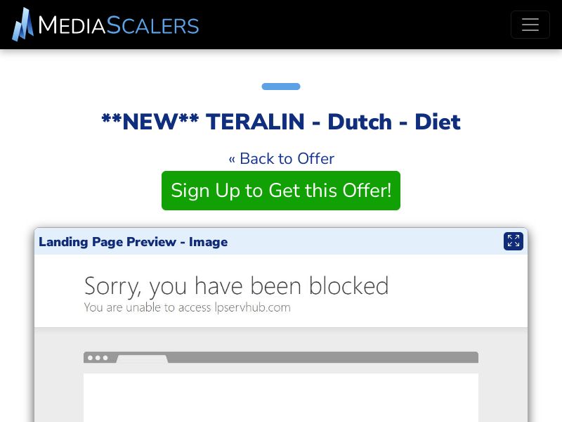 TERALIN - Dutch - Diet {+Quiz, DTC} [BE]