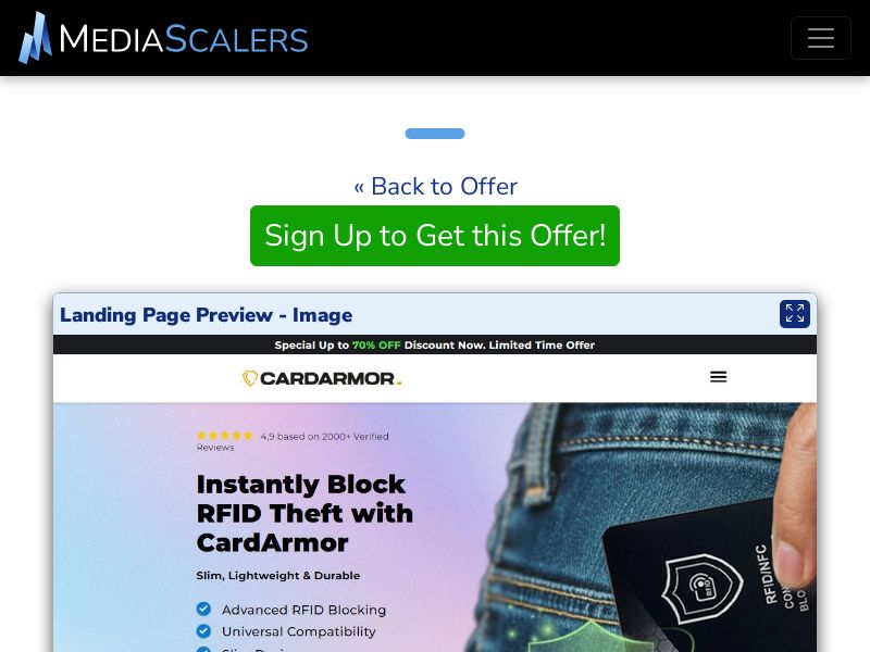 Card Armor - £49.95 {+Advertorial, Alt-Landers, DTC} (Event Tracking) [UK]