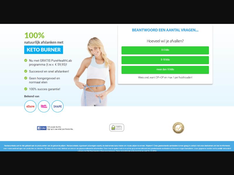 NL - Quiztionnaire - Keto - (CPL)