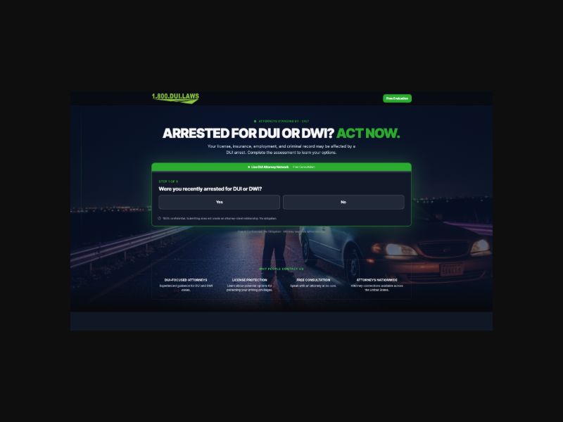 1800DUIlaws.com - DUI/DWI - RevShare (US)