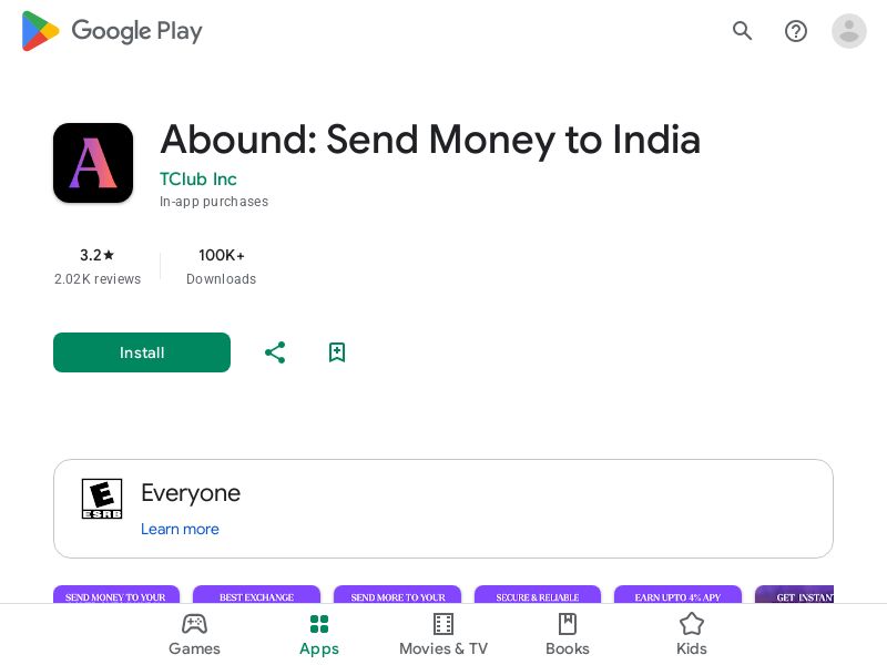 Abound - US - CPA - Android - Incent (Pre-approval required)