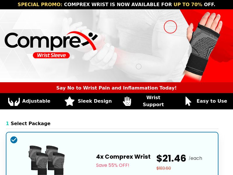 Comprex Wrist Sleeves SS - US