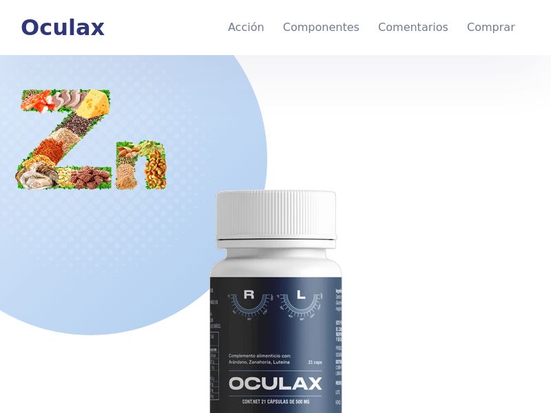 Oculax 590 MXN - capsules for improving and protecting eyesight