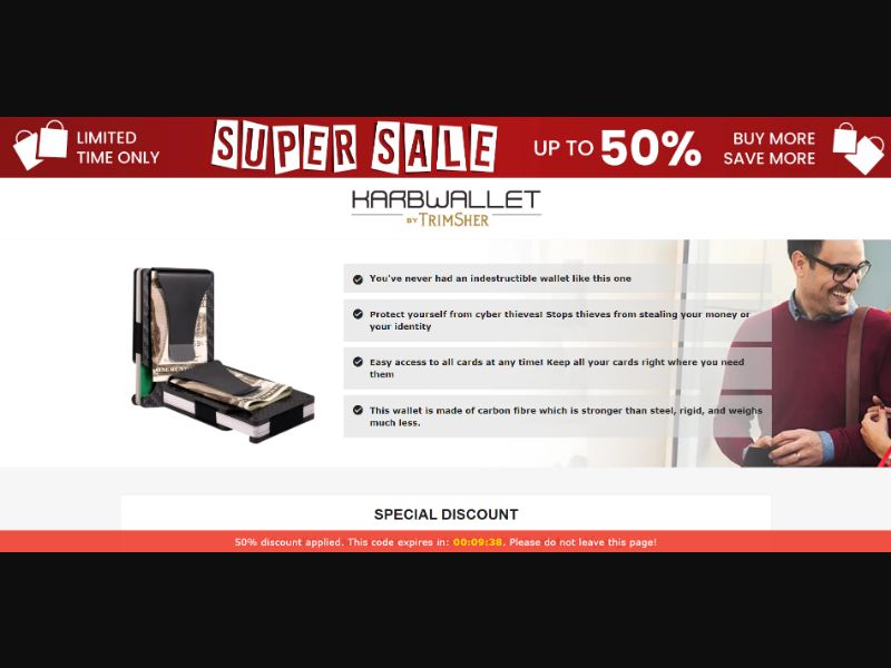 [WEB+MOB] Karbwallet – Indestructible Wallet /International (112 GEOs) CPS *FB/TT/Google/Taboola Pixel* [Approval Required]