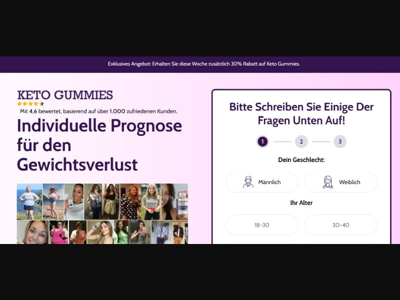 [WEB+MOB Keto Plus Gummies DTS + Calculator /DE/AT/CH CPS