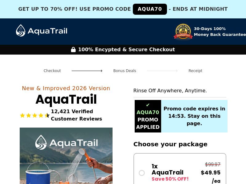 AquaTrail - DTC [US,UK,AU] (Social,Banner,Native,Push,SEO,Search,Brand Bidding) - CPA