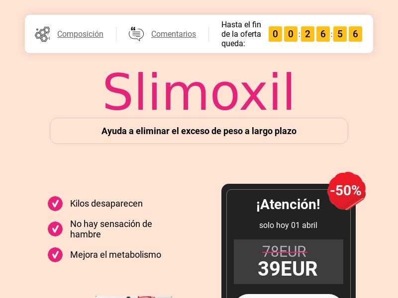 Slimoxil 39 EUR IT/ES/PT - Weight control capsules