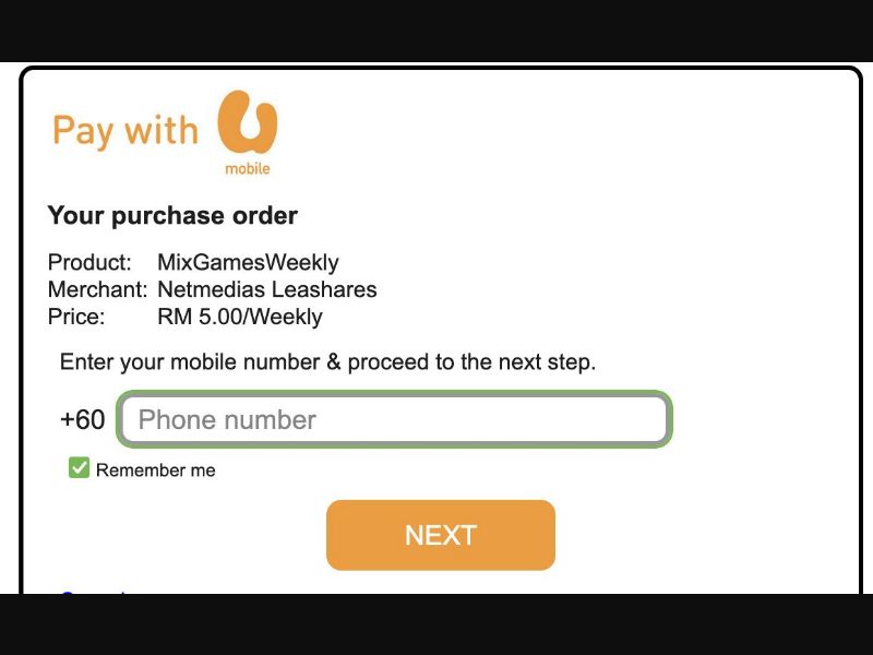 36427 - MY - [MOB] - Download Red - Umobile - PIN