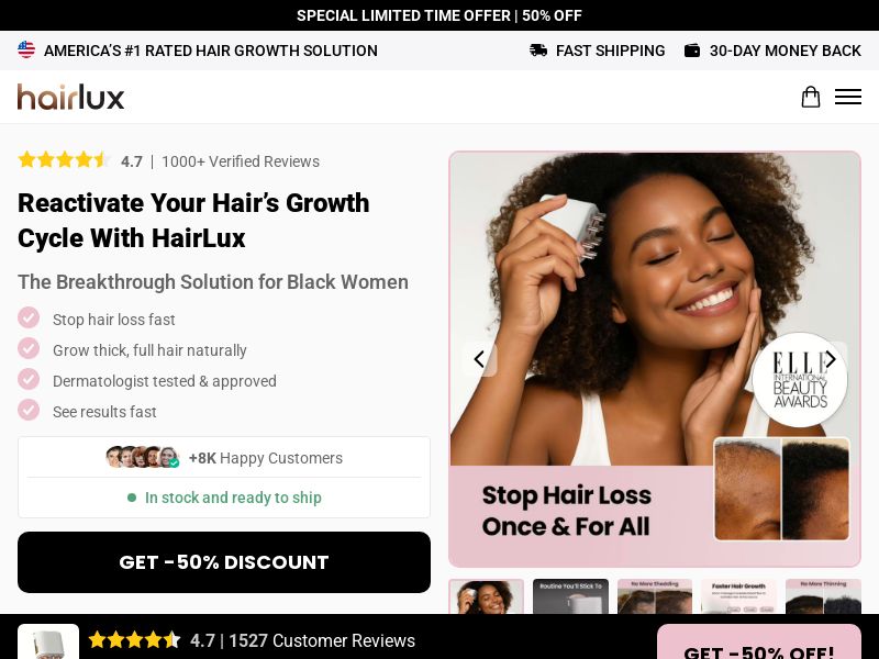 Follicle Activator - HairLux - CTC $59.95