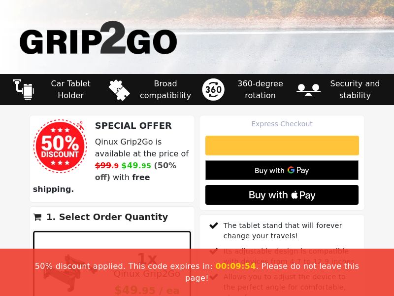 Qinux Grip2Go SS - US/INTL
