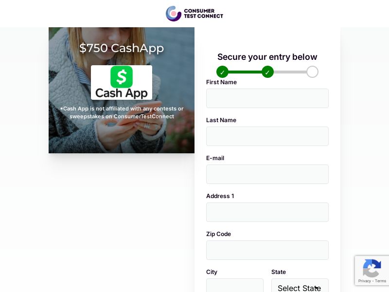 Consumer Test Connect - $750 CashApp - SOI | US