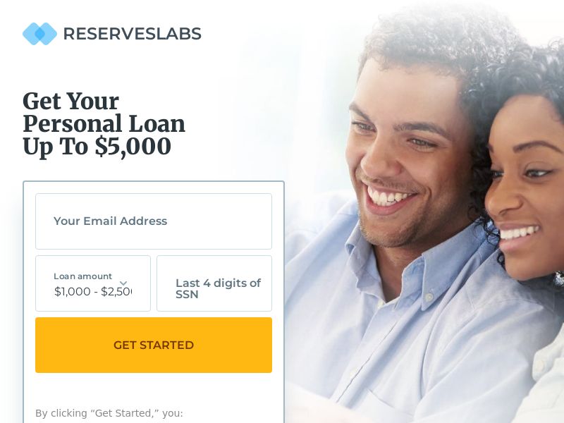 Reserveslabs.com Personal Loan CPL (Lead Gen) - USA