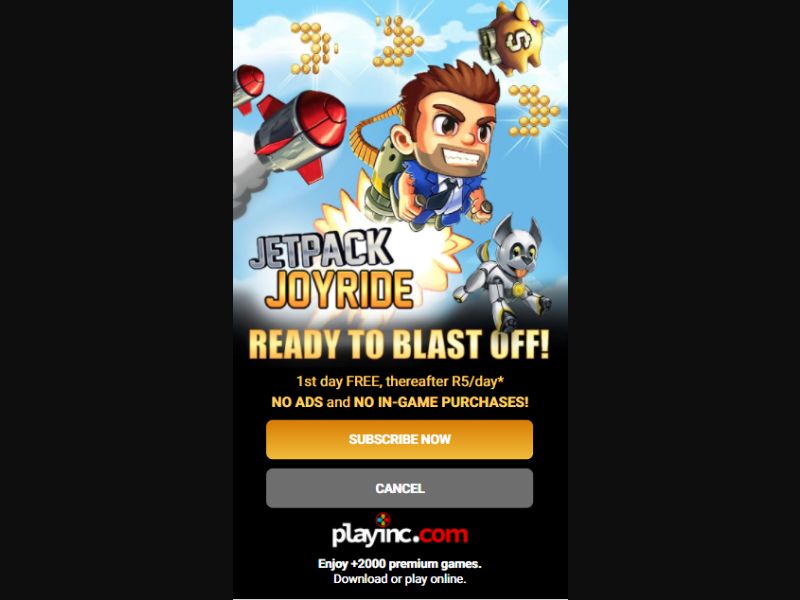 [MOB] PlayInc Jetpack Joyraider /ZA [Vodacom] - 2 Click