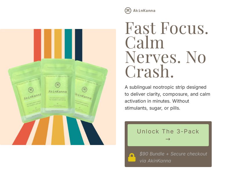 AkinKanna - Focus and Calming Strips - CPS (US)