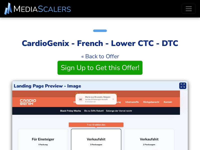 CardioGenix - French - Lower CTC - DTC (Event Tracking) [FR, BE]