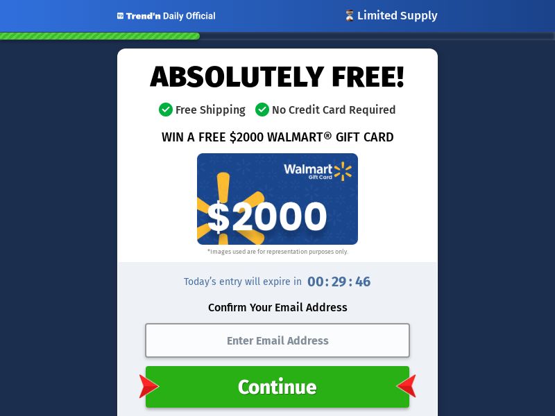 TrendnDaily (Social traffic only) - $2000 Walmart - US