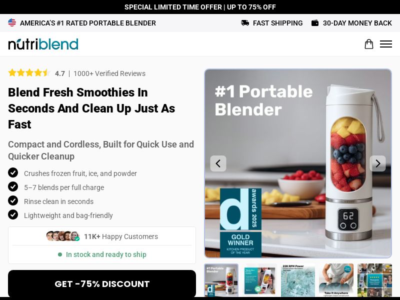 Ecom - Portable blender - US
