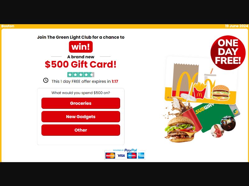 McDonalds PayPal - US