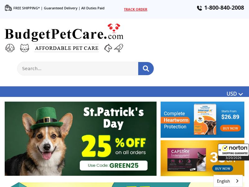 [WEB+MOB] BudgetPetCare /International (246 Geos) Revshare 8% [Approval required] 