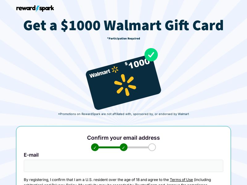 RewardSpark $1000 Walmart CPA [DIRECT]
