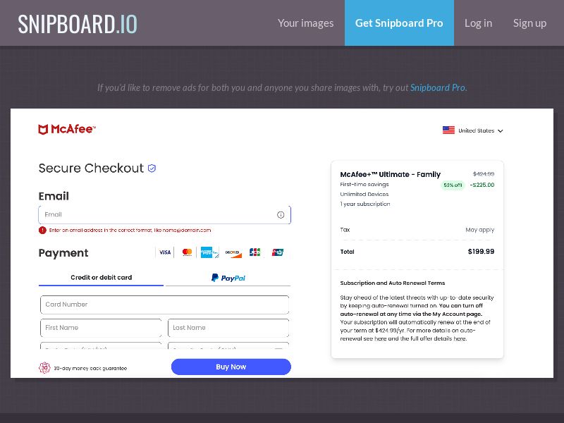 Antivirus - McAfee Ultimate Family US - Straight Sale *PREVIEW MANDATORY