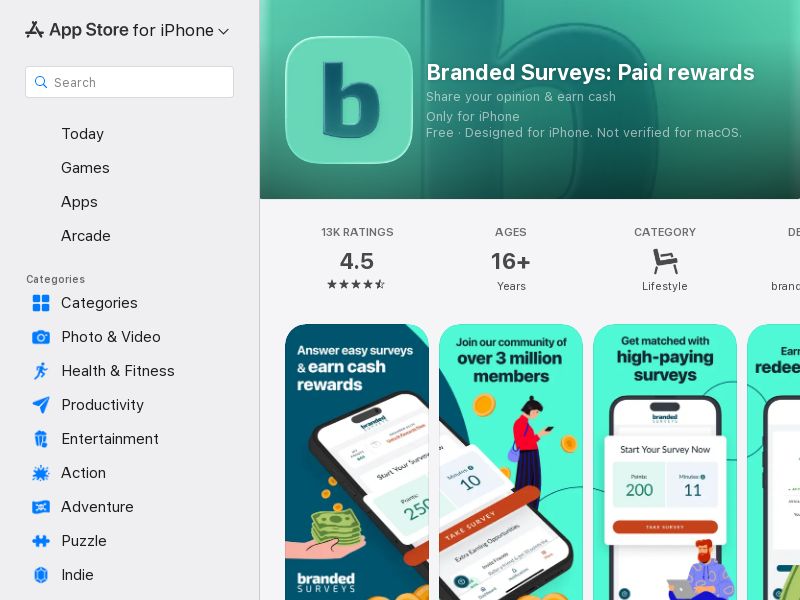 Branded Surveys - CPI (US) {Mobile}