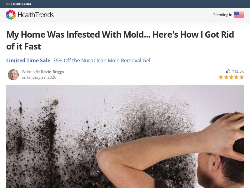 NuroClean Mold Remover - Advertorial [INTL] (Social,Banner,Native,Push,SEO,Search,Brand Bidding) - CPA